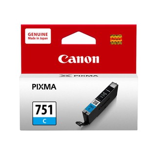 Canon CLI-751Cฟ้า ตลับหมึกอิงค์หมึกสีน้ำเงิน ใช้กับพริ้นเตอร์อิงค์เจ็ท แคนนอน PIXMA iP7270, MG5570/5470/6470/6370/717