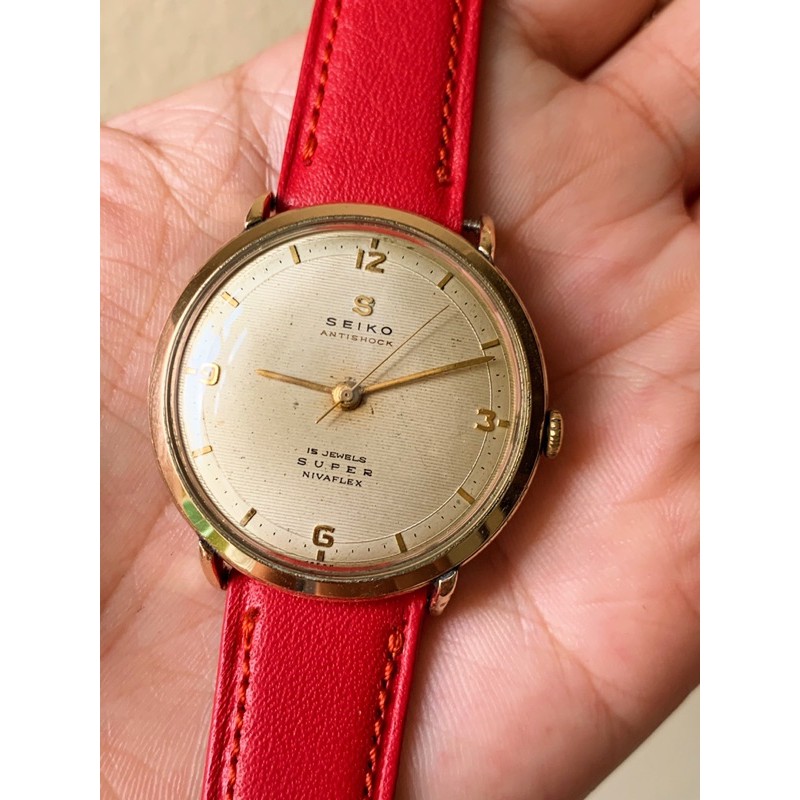 SEIKO SUPER NIVAFLEX 14K GOLD FILLED นาฬิกาไซโก้วินเทจ นาฬิกาเก่า | Shopee