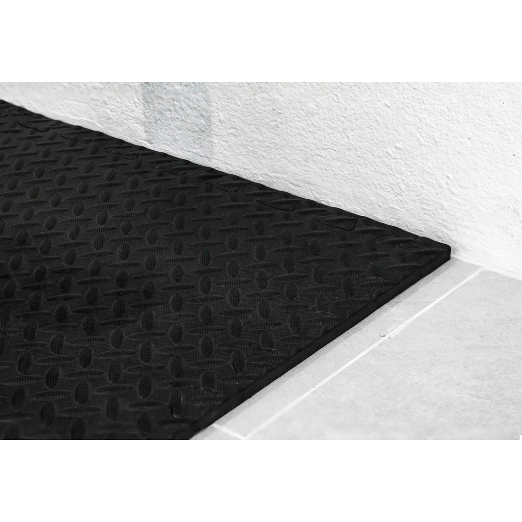 แผ่นยางรองเครื่องออกกำลังกาย ปูพื้นกันรอย ลดแรง แบบจิ๊กซอว์60x60cm ส่งฟรี!! - รูปที่ 6