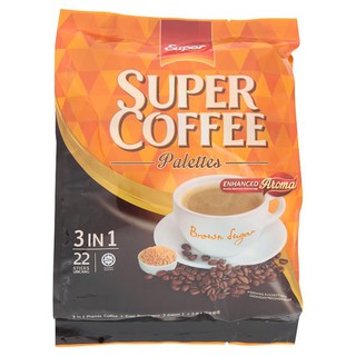 Super Coffee 3 In 1 Brown Sugar Premix Coffee (22 Sticks x 22g) 484g