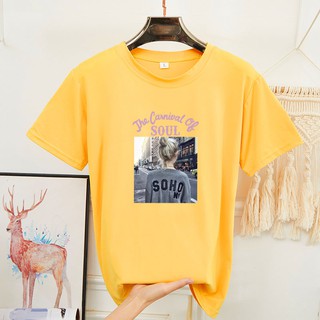 BK-287-SHORT เสื้อยืดแขนสั้นพร้อมส่ง 8สี ลายการ์ตูน ขายดีตามเทรนต์ ลายน่ารัก สีสันสดใส่น่ารัก ใส่ได้ทั้งหญิงและชาย