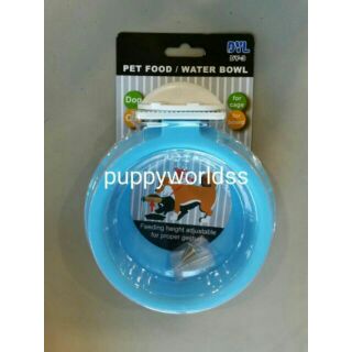 Pet Food Water Bowl
#ชามให้อาหารน้ำติดกรงปรับระดับได้