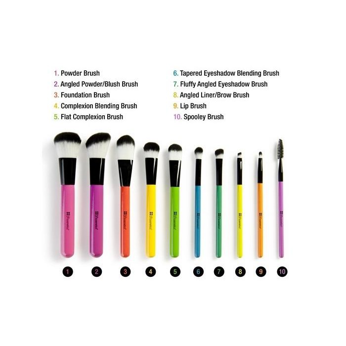 BH Cosmetics Pop Art Brush Set เซตแปรงแต่งหน้า แปรงแต่งตา 11 ชิ้น ...