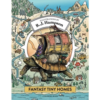 Fantasy Tiny Homes Coloring Book (R.J. Hampson Coloring Books)