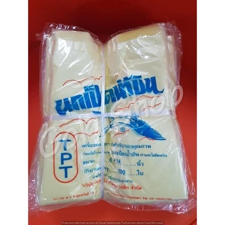 ราคาถูก ถุงพลาสติกสีหูหิ้ว คุณภาพดี แบบบาง เหนียว ไม่มีกลิ่น ขนาด 6*14 นิ้ว (100 ใบ) ✔️มัด 10 แพค