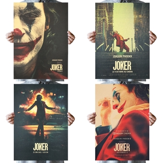 Dlkklb The Joker Dc Movie Batman สติ๊กเกอร์โปสเตอร์สําหรับติดตกแต่งผนังบ้าน 51X36 ซม .