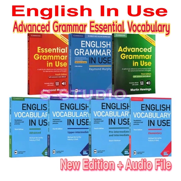 ENGLISH GRAMMAR IN USE Essential Grammar in Use English Grammar in Use Book English Vocabulary in Use 4books