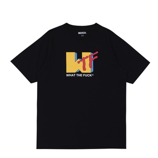 2023 Merch : WTF | เสื้อยืดจากโลโก้รายการเพลงในวัยเด็ก เสื้อแฟชั่น