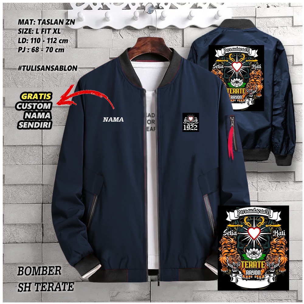 Bomber Jacket/SH Tiedye Jacket/Parachute Jacket/ผู้ชายและผู้หญิง/เสื้อแจ็คเก็ต SILAT