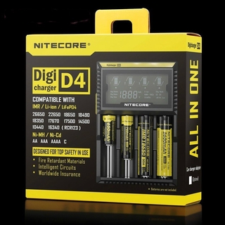 ใหม่ Nitecore D4/D2 เครื่องชาร์จแบตเตอรี่ หน้าจอ LCD อัจฉริยะ