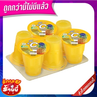 ดีโด้ น้ำสับปะรด 20% ผสมวิตามินซี 140 มล. x 6 ถ้วย DeeDo 20% Pineapple Juice with Vitamin C 140 ml x 6 pcs