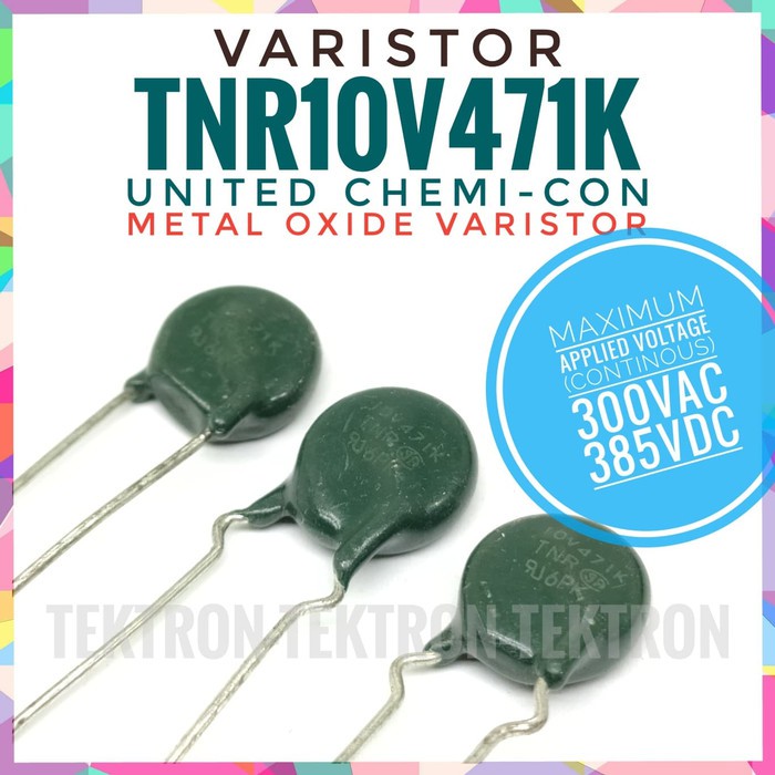 United Chemicon TNR10V471K โลหะออกไซด์วาริสเตอร์ 10v471 ญี่ปุ่น 10v471k