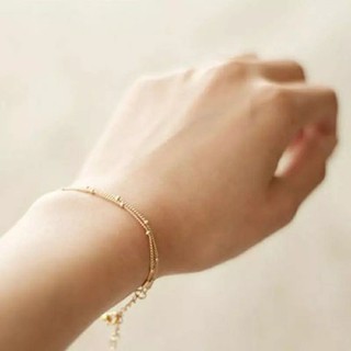 สร้อยข้อมือมินิมอลลายไข่ปลา 2 เลเยอร์ • Layers Minimal Beads Bracelet