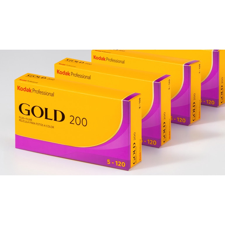 ฟิล์มสี 1pack 5ม้วน Kodak Gold 200 120 Medium Format Film Color Negative ฟิล์ม ฟิล์มถ่ายรูป