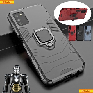 เคสโทรศัพท์มือถือกันกระแทกพร้อมแหวนแม่เหล็กสําหรับ Samsung Galaxy A03S A02S M02 A03 A02 A 02 03 S