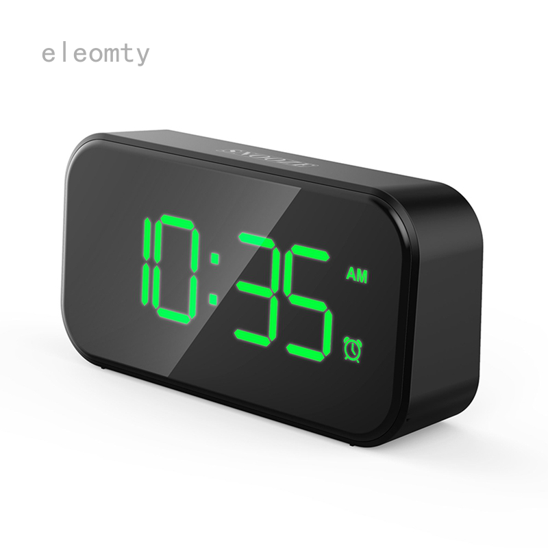 Beyoxfath Digital Alarm Clock, 5-inch LED Screen, Battery Backup, 12 ...