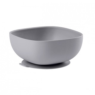 BEABA ชามซิลิโคนก้นดูด Silicone Suction Bowl - Grey