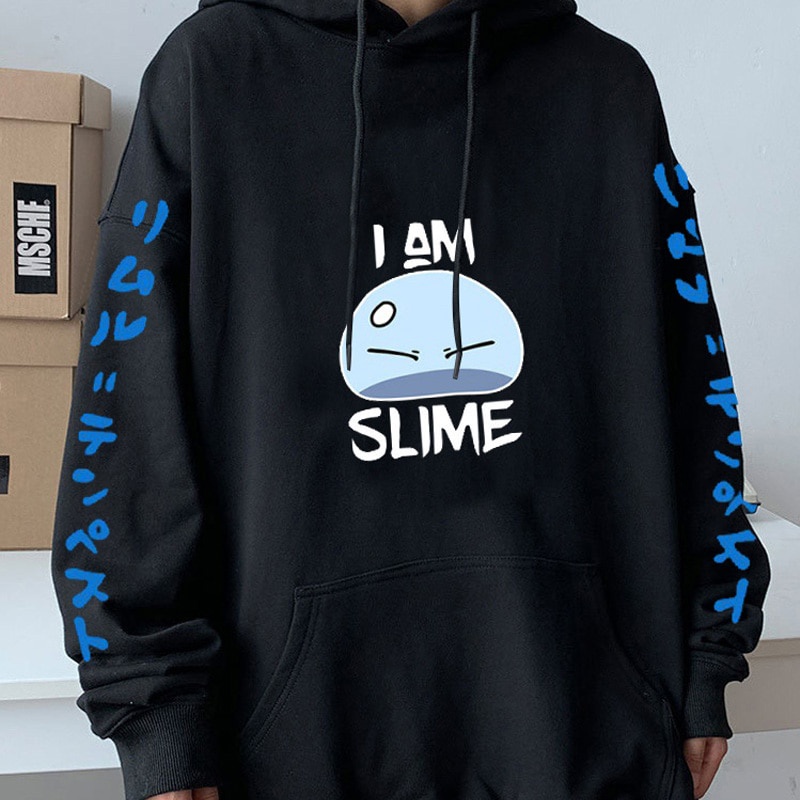 เสื้อกันหนาว มีฮู้ด ลายการ์ตูนอนิเมะ Tensei Shitara Slime Datta Ken Rimuru Tvempest สไตล์ฮิปฮอป