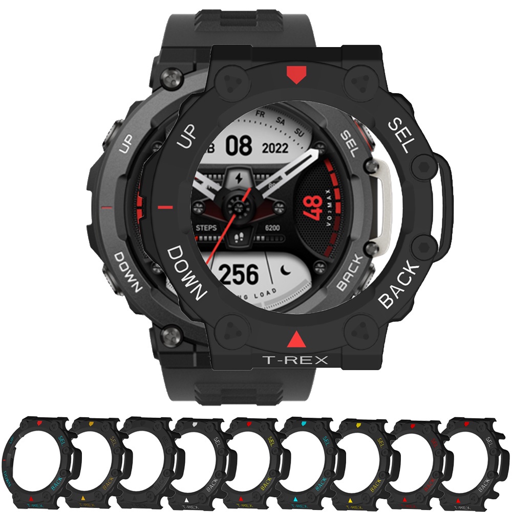 สําหรับ Huami Amazfit T-rex2 / T-REX A1918 / Trex Pro เคสป้องกันสมาร์ทวอทช์ กรอบป้องกัน เคสพลาสติกแข็ง ฝาครอบป้องกัน กันชน