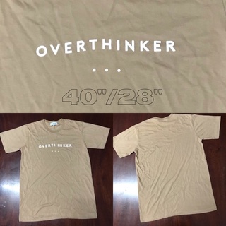 🍂เสื้อยืดมือสอง OVERTHINKER LIFE PROJECT