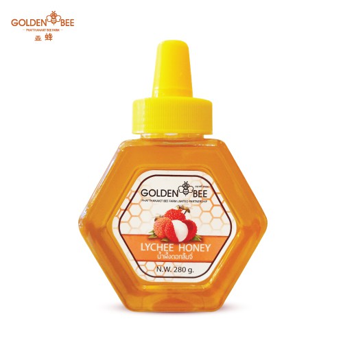 น้ำผึ้งดอกลิ้นจี่ ฝากจุก 1,000 g. Lychee Honey แบรนด์ Godlen Bee น้ำผึ้ง เชียงใหม่