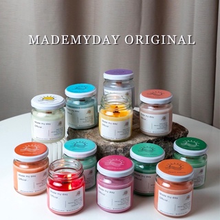 เทียนหอม แบรนด์ Made my day 150ml. กระปุกใหญ่ - soywax เทียนหอมไขถั่วเหลือง100%