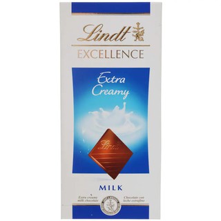 ลินด์ช็อกโกแลตเอ็กตร้าครีมมี่ 100กรัม Lindt Chocolate Extra Creamy 100g.