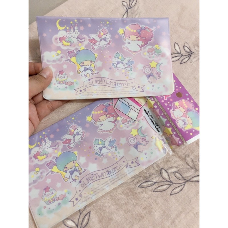 สมุดใส่ Book Bank Little Twin Starsใส่สมุดบัญชี/เงิน/บัตร ลิขสิทธิ์แท้จากญี่ปุ่น Sanrio From Japan