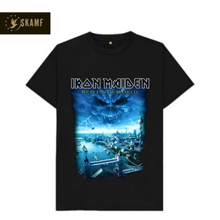 เสื้อยืดผ้าฝ้ายพิมพ์ลายขายดี เสื้อยืด พรีเมี่ยม พิมพ์ลาย iron maiden - hallowed BY THY NAME iron maiden 6 icon สําหรับสุ