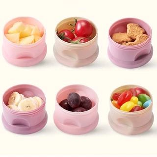 พร้อมส่ง กล่องนมผง 3/4ชั้น กล่องนมผงทารกแบบพกพา ที่แบ่งนมผง ความจุสูง นมผงสามารถเทจากด้านข้าง