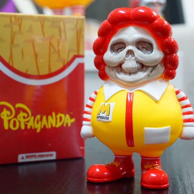 Mindstyle x Ron English Mc Supersize Human skeleton Mini Figure Designer toy