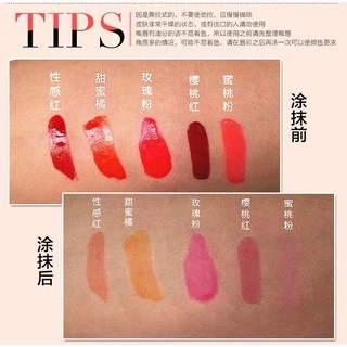 ลิปทินท์ กันน้ำ แบบลอกออก ติดทนนาน (ลิปtattoo) romantic