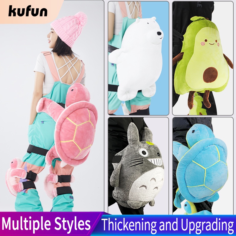 Kufun กางเกงขาสั้น 3D กันลื่น ปรับได้ ป้องกันก้น สําหรับเล่นสกี สเก็ตบอร์ด สโนว์บอร์ด