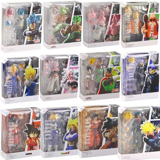 โมเดลฟิกเกอร์ PVC อนิเมะดราก้อนบอล SHF Son Goku Broli Vegeta Buu Master Roshi Torankusu Kuririn ของเล่นสําหรับเด็ก