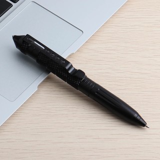 ปากกานิรภัย ปากกาเขียนออกแบบพิเศษ สีดำ TACTICAL PEN