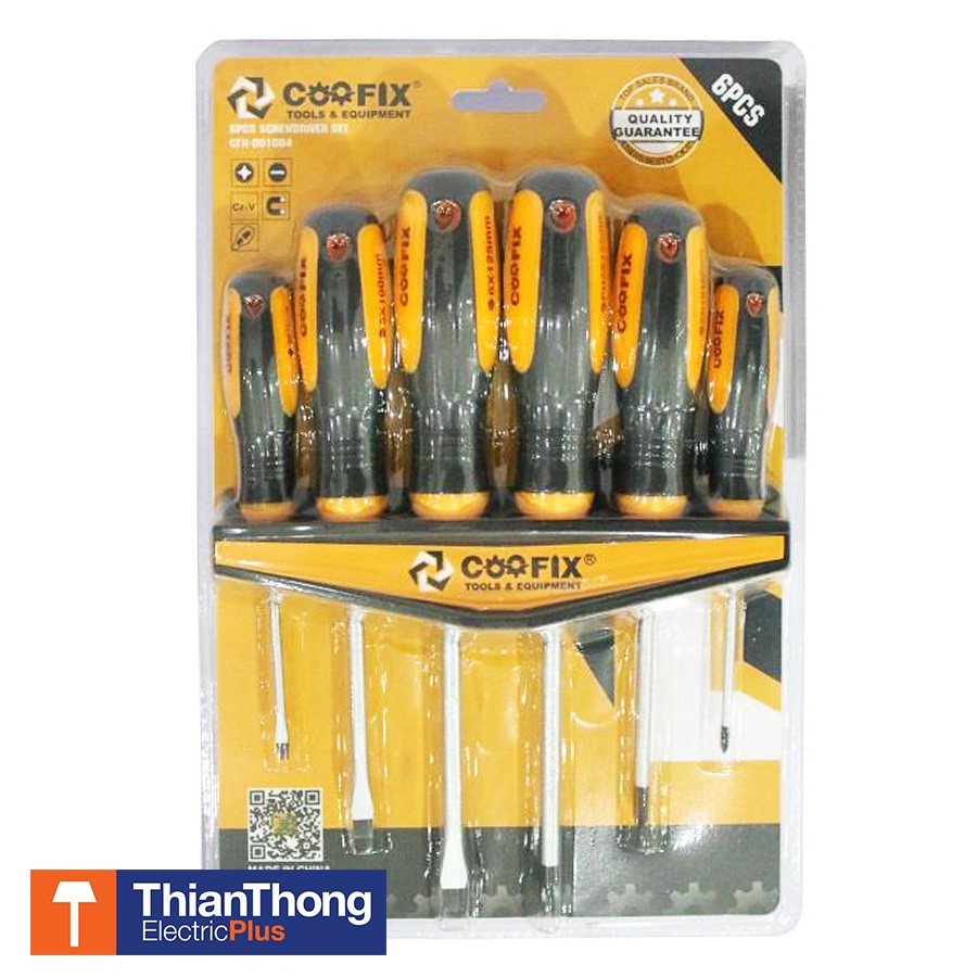 CooFix ไขควงชุด แบน/แฉก 6 ชิ้น คูลฟิกซ์ 6 Pcs Screwdriver Set