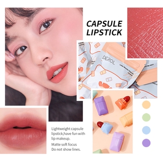 Beauty☛ Candy Matte Lipstick ไม่ง่ายต่อการเปื้อน Cup Velvet Matte Lipstick ☂