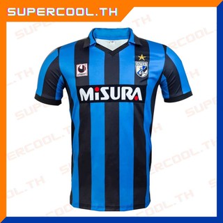 Inter milan 1988/1990 vintage Retro Jersey เสื้อบอลย้อนยุค เสื้ออินเตอร์มิลานย้อนยุค เสื้อฟุตบอลอินเตอร์มิลาน misura