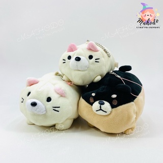 พวงกุญแจเนื้อมาสเมลโล่ Marshmellow (มือสอง) ขนาด 4-6 นิ้ว ตุ๊กตาเนื้อมาส พวงกุญแจเนื้อมาส มาสเมลโล่ หมาชิบะ ชิบะอินุ