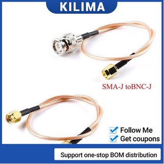 Sma BNC RG316 สายเคเบิลเชื่อมต่อโคแอ็กซ์ RF ตัวผู้ เป็น BNC-J ตัวผู้ RP SMA 2 ตัวผู้คู่ RG316