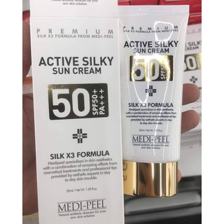 กันแดด Medi-Peel Active Silky Sun Cream SPF50+ PA+++ ขนาด 50 ML.