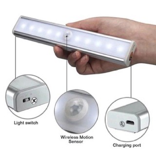 ไฟเซ็นเซอร์(2โหมด) โคมไฟ LED ไร้สาย เซนเซอร์ตรวจจับเคลื่อนไหว Motion Auto Sensor Light