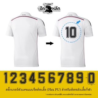 ตัวเลขรีดหลังเสื้อกีฬา เสื้อทีม 0-9 ชิ้นใหญ่ สีดํา Size 20*12cm รีดเสื้อบอล เสื้อแจ็กเกต รุ่นP7Aa53-0049 พร้อมส่ง!!