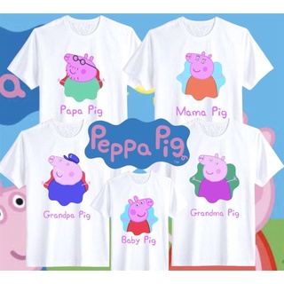 ใหม่ เสื้อยืดลําลอง แขนสั้น คอกลม พิมพ์ลาย PEPPA PIG แฟชั่นฤดูร้อน สําหรับครอบครัว คุณพ่อ แม่ เด็กผู้ชาย ผู้หญิง ให้เป็นของขวัญวันเกิด 2022