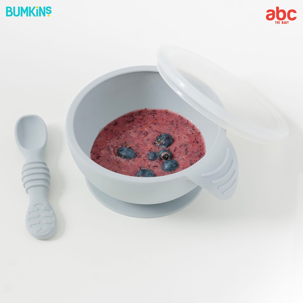 Bumkins ชุด ถ้วยข้าวเด็ก ซิลิโคน First Feeding Set รูปที่ 4