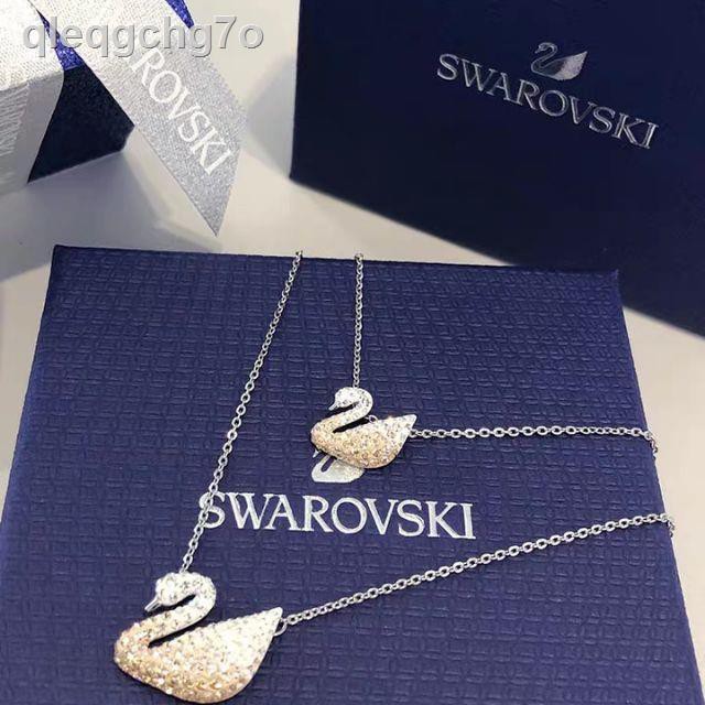 【สินค้าเฉพาะจุด】▪☏【SALE】🔥พร้อมส่ง🔥Swarovskiแท้ สร้อย swarovski ของแท้ ของแท้ 100% สร้อยคอจี้หงส์ swarovski necklace แท