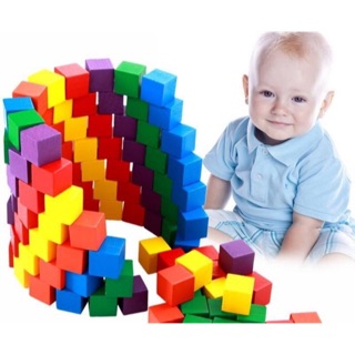 บล็อคลูกบาศน์ไม้ A Box of Magic Cube Blocks