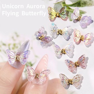 🦋✨ ผีเสื้อติดเล็บ (ขยับปีกได้) Butterfly nail ผีเสื้อตกแต่งเล็บ ผีเสื้อเล็บ