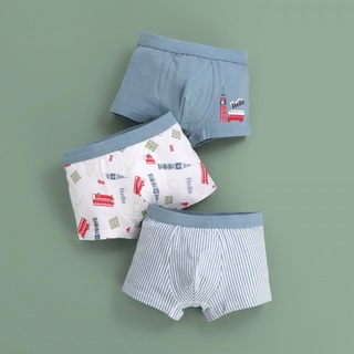 Boy pant sent กางเกงในเด็กผู้ชายเซ็ต 3 ตัว ผ้านิ่ม ใส่สบาย ระบายอากาศ(UNDERWEAR49)