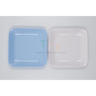 จานสี่เหลี่ยม จานเมลามีนทรงสี่เหลี่ยมผืนผ้า จานกับข้าว จานเมลามีน จานบุฟเฟ่ (ราคา 3 ใบ)